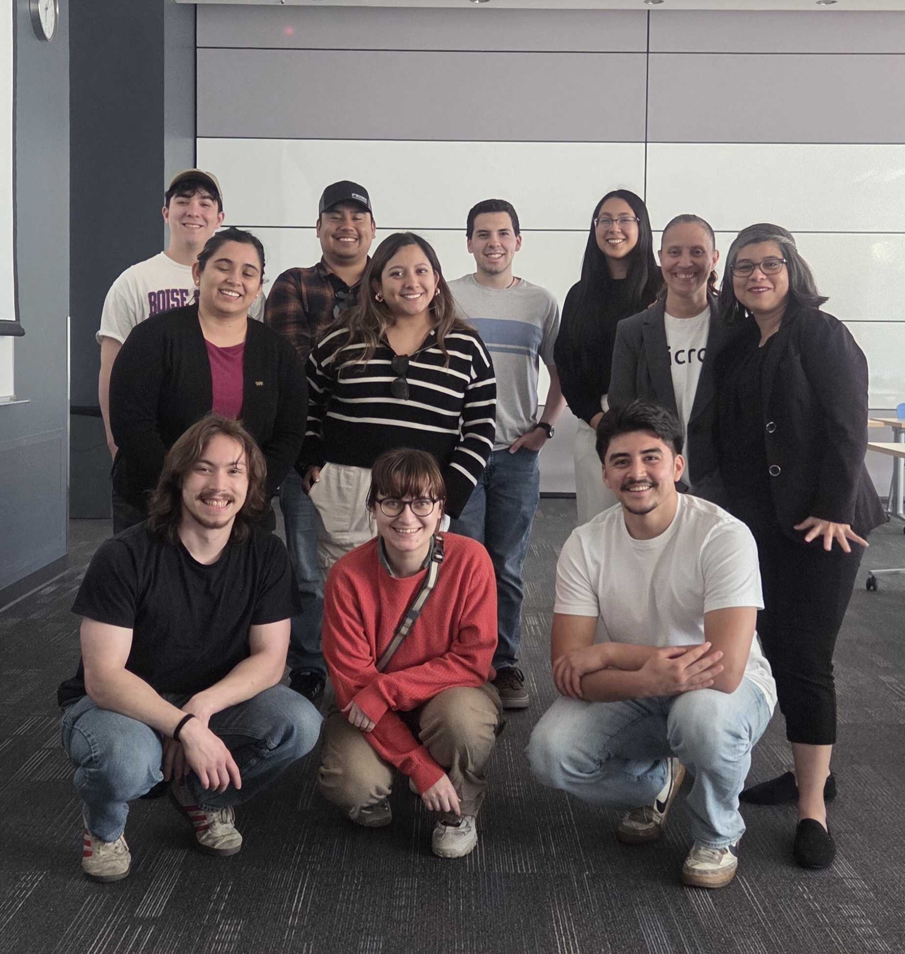 Chapter members at local meeting